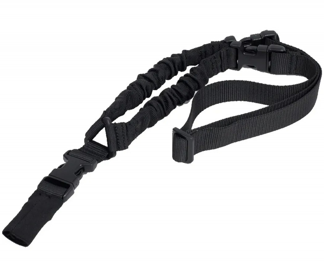 Ремень оружейный PMX Tactical PMX-11 II 1-точечный с амортизатором (черный)