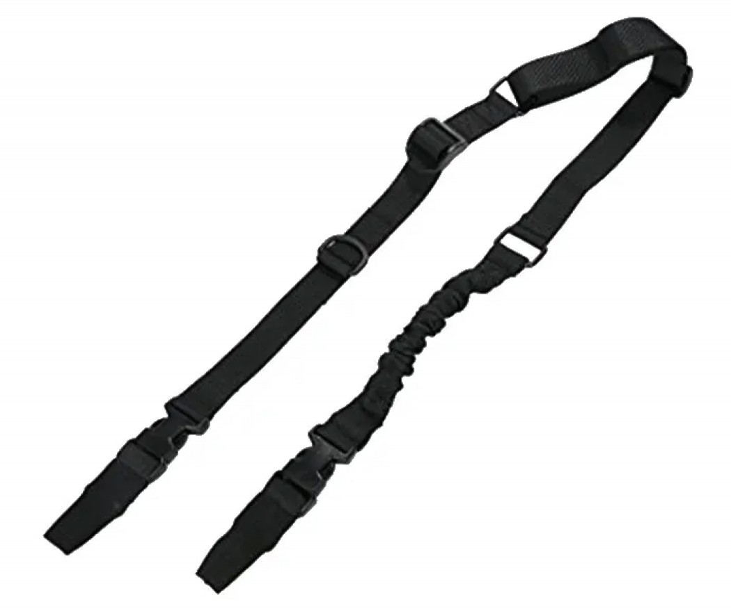 Ремень оружейный PMX Tactical PMX-12 II 2-точечный с амортизатором (черный)