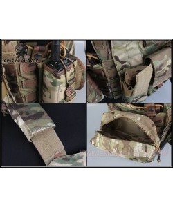 Разгрузочный жилет EmersonGear LBT6094A style Plate Carrier с 3 подсумками (Green Camo)