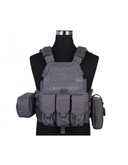 Разгрузочный жилет EmersonGear LBT6094A style Plate Carrier с 3 подсумками (Wolf Grey)