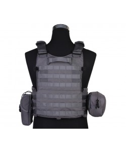 Разгрузочный жилет EmersonGear LBT6094A style Plate Carrier с 3 подсумками (Wolf Grey)