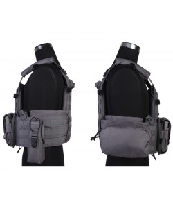 Разгрузочный жилет EmersonGear LBT6094A style Plate Carrier с 3 подсумками (Wolf Grey)