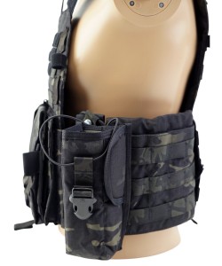 Разгрузочный жилет EmersonGear LBT6094A style Plate Carrier с 3 подсумками (Multicam Black)