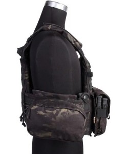 Разгрузочный жилет EmersonGear LBT6094A style Plate Carrier с 3 подсумками (Multicam Black)