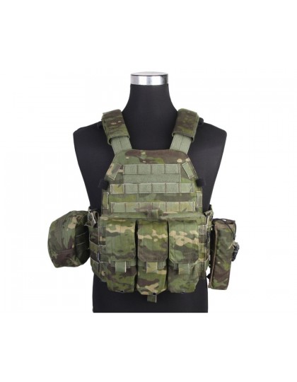 Разгрузочный жилет EmersonGear LBT6094A style Plate Carrier с 3 подсумками (Multicam Tropic)