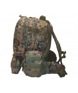 Рейдовый рюкзак Yakeda 19215 Molle, 600D +PVC, 50 л (WoodLand Digital)