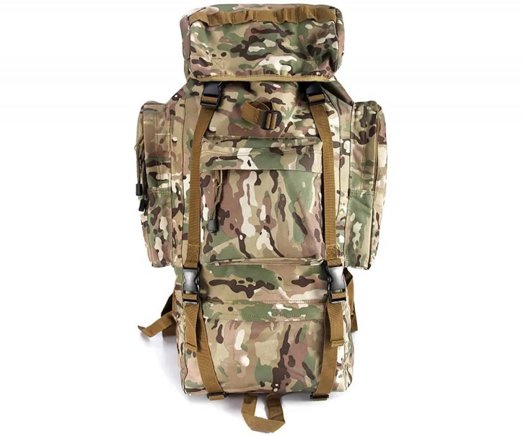 Рейдовый рюкзак Yakeda A88018-D, встроенная рама, 600D +PVC, 70 л (Multicam)