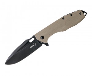 Нож складной Boker Plus Caracal Folder Black 8,7 см, сталь D2, рукоять G10 Desert