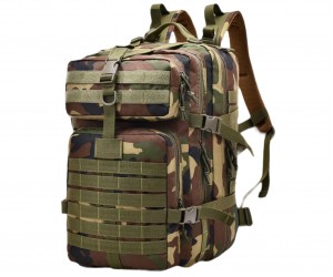 Тактический рюкзак Yakeda BK-2265 Molle, 600D +PVC, 45 л (WoodLand)