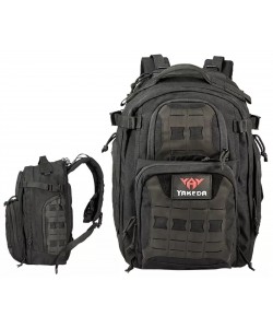 Тактический рюкзак Yakeda KF-053B Molle, 600D +PVC, 45 л (Black)