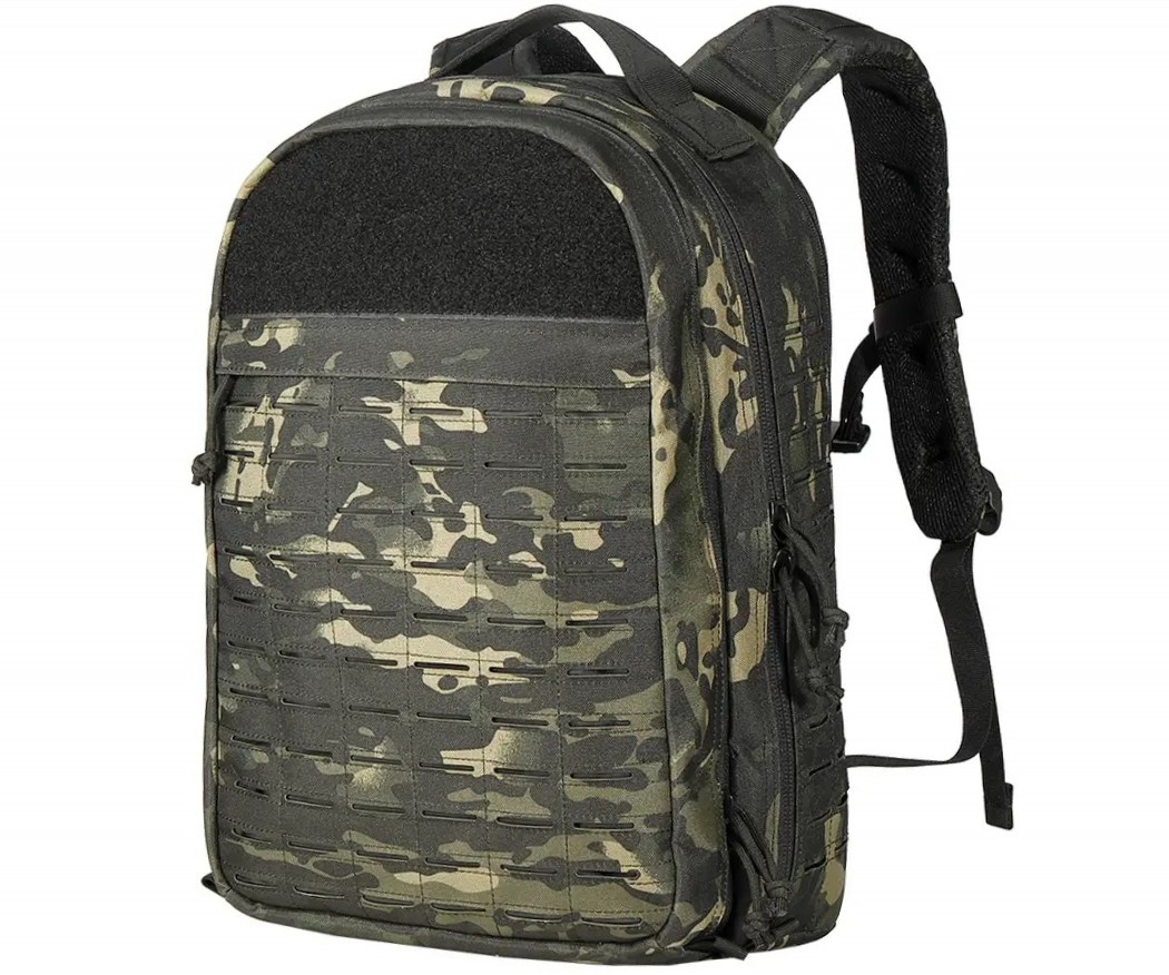 Тактический рюкзак Yakeda KF-054 Molle, 600D +PVC, 40 л (Black Multicam)