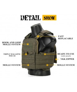 Разгрузочный жилет EmersonGear CP Style CPC Tactical Vest (Ranger Green)