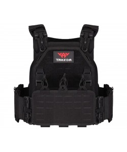 Разгрузочный бронежилет Yakeda VT-6094A быстросъемный, с подсумками (Black)