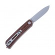 Нож складной Boker Plus Urban Tech Tool 1 7 см, сталь Sandvik 12С27, рукоять Micarta Brown - фото № 3