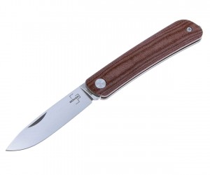 Нож складной Boker Plus Urban Tech Tool 1 7 см, сталь Sandvik 12С27, рукоять Micarta Brown
