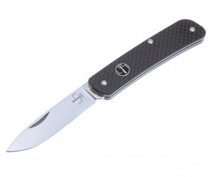 Нож складной Boker Plus Tech-Tool Carbon 1 7 см, сталь Sandvik 12С27, рукоять Carbon Fiber Grey