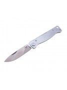 Нож складной Boker Plus  Atlas 7,2 см, сталь Sandvik 12С27, рукоять сталь Grey