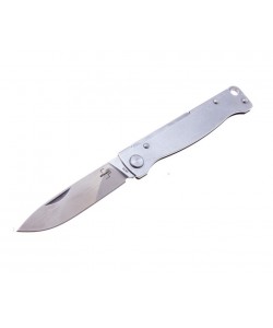 Нож складной Boker Plus  Atlas 7,2 см, сталь Sandvik 12С27, рукоять сталь Grey