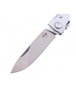 Нож складной Boker Plus Atlas SW Multi 6,7 см, сталь Sandvik 12С27, рукоять сталь Grey