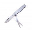 Нож складной Boker Plus Atlas SW Multi 6,7 см, сталь Sandvik 12С27, рукоять сталь Grey - фото № 5