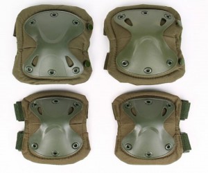 Комплект защиты X-form с наколенниками и налокотниками (зеленые)