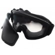 Очки-маска тактические PMX Enforcer GB-900SDT ANTI-FOG (прозрачные 96% / серые 23%) - фото № 3
