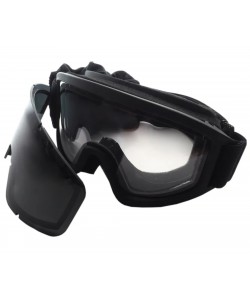 Очки-маска тактические PMX Enforcer GB-900SDT ANTI-FOG (прозрачные 96% / серые 23%)