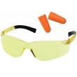 Беруши + очки стрелковые Pyramex Mini Ztek PYS2530SNDP детские, 89% (желтые) - фото № 1