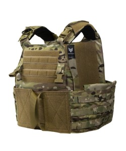 Разгрузочный бронежилет Wartech TV-124 «Север», плитник 6094, с быстросбросом (Multicam) L/XL
