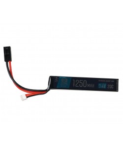 Аккумулятор BlueMAX Li-Po 7.4V 1250mah 20C Stick, 105x20x11 мм