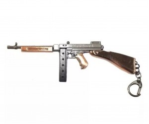 Брелок Microgun M Пистолет-пулемет Thompson c деревом