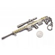 Брелок Microgun M Снайперская винтовка AMP DSR-1 с сошками (золотой) - фото № 1
