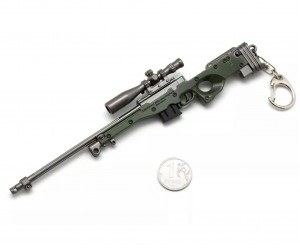 Брелок Microgun M Снайперская винтовка AWM с вынимающимся магазином и сошками