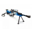 Брелок Microgun M Снайперская винтовка Barrett M95 Mod Синий (Рисунок) - фото № 3