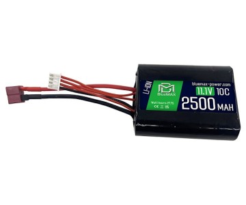 Аккумулятор BlueMAX Li-Ion 11.1V 2500mah 10C(25A) mini Brick, 70x55x19 мм
