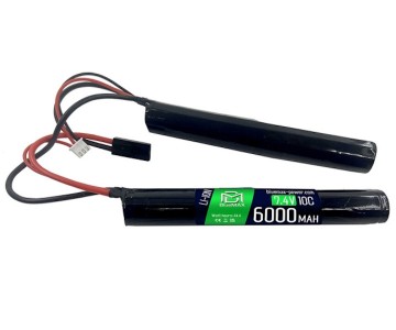 Аккумулятор BlueMAX Li-Ion 7.4V 5000mah 10C(60A) Nunchuck, 2x (135x20) мм