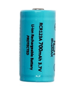 Аккумулятор BlueMAX Li-Ion Battery 16340 (RCR123A) 3.7V 700mah Protected
