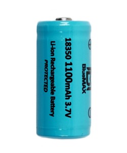 Аккумулятор BlueMAX Li-Ion Battery 18350 3.7V 1100mah Protected