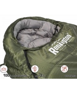 Спальный мешок Remington (220x80 см, 0/+5 °С) зеленый