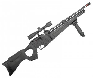 Пневматическая винтовка Hatsan Flash 101 SET (PCP, насос, прицел 4x32, сошки, чехол) 5,5 мм