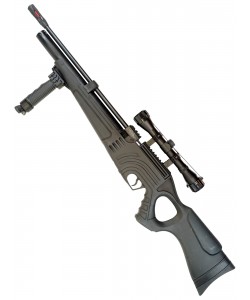 Пневматическая винтовка Hatsan Flash 101 SET (PCP, насос, прицел 4x32, сошки, чехол) 5,5 мм