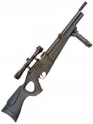 Пневматическая винтовка Hatsan Flash 101 SET (PCP, насос, прицел 4x32, сошки, чехол) 6,35 мм