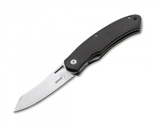 Нож складной Boker Plus Nori 8 см, сталь D2, рукоять Carbon fiber Black