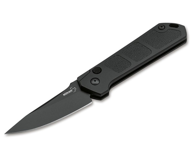 Нож складной Boker Plus Kihon Auto Black 8,4 см, сталь AUS-8, рукоять алюминий Black