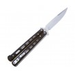 Нож-бабочка Boker Plus Balisong 8,2 см, сталь 440C, рукоять G10 Black - фото № 2