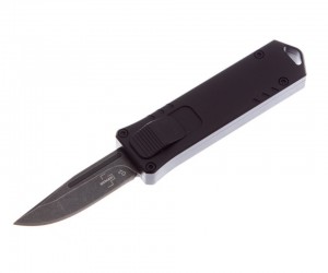 Нож автоматический Boker Plus USB OTF 4,5 см, сталь D2, рукоять Aluminium Black
