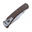 Нож складной Buck Slim Hunter Pro 9,5 см, сталь S30V, рукоять Micarta Brown - фото № 3