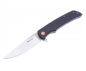 Нож складной Buck Knives Huxby 9,9 см, сталь 7Cr13MoV, рукоять карбон Black