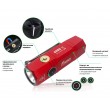 Фонарь FiTorch ER20 универсальный компактный (магнитная USB зарядка, магнит) красный - фото № 3