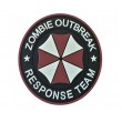 Шеврон ”Zombie outbreak team umbrella”, PVC на велкро (красный) - фото № 1